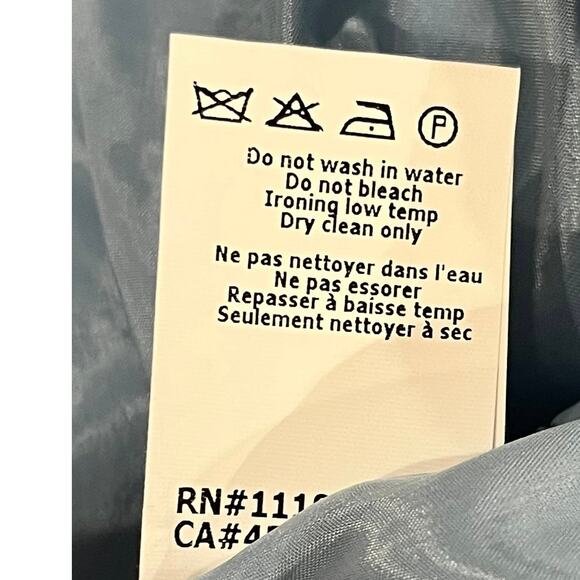 Michael Kors Blue Wool Zipper Accent Sleeveless with One-Shoulder Sheath Dress 6 - Picture 9 of 12